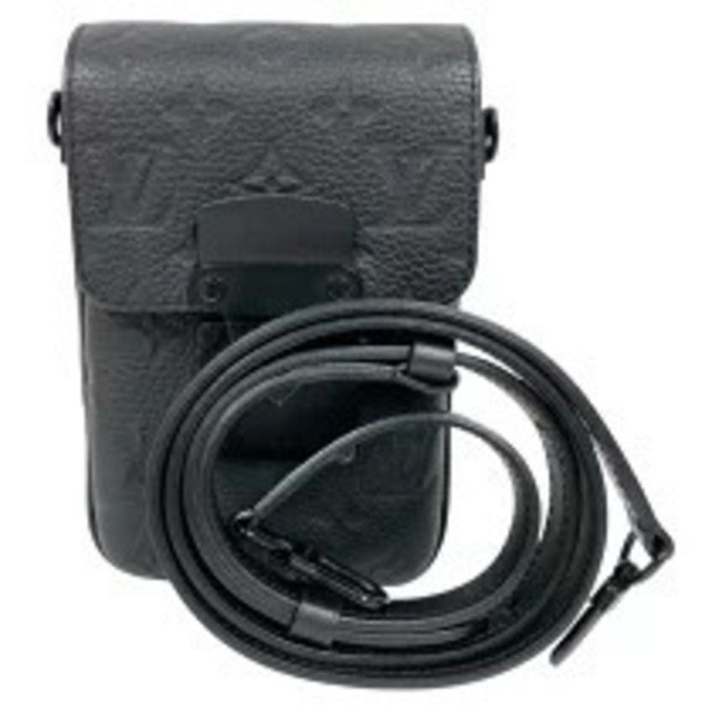 Louis Vuitton Lock Vertical Wearable Wallet Black Trion Shoulder Bag